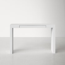 Modern white console table 2024 with drawers